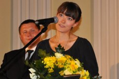 W imieniu Iwana Wyrypajewa statuetkę odebrała Aneta Groszyńska. Fot. UMWM