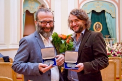 Nominowani za kabaret „Pożar w burdelu” Maciej Łubieński i Michał Walczak. Fot. Anita Kot