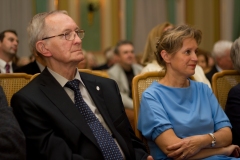 Przewodniczący Kapituły Teatralnej Lech Śliwonik oraz przewodnicząca Kapituły „Dzieło życia” Dorota Buchwald. Fot. Anita Kot