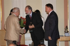 Zbigniew Zapasiewicz - laureat w dziedzinie teatr. Fot. UMWM