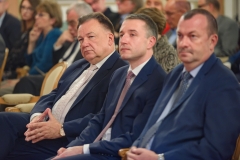 Od prawej: Wicemarszałek Wiesław Raboszuk, Przewodniczący Sejmiku Ludwik Rakowski, Marszałek Adam Struzik