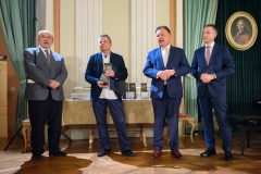 Od lewej: Krzysztof Masłoń, Wojciech Chmoelewski, Adam Struzik i Ludwik Rakowski