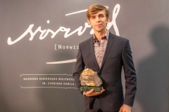 Laureat Nagrody im. Cypriana Kamila Norwida Patryk Walczak.